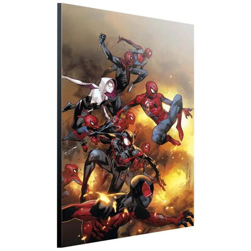 Figurine spider verse by coipel wood panel (m)